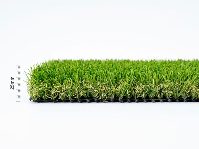 25mm artificial grass pile height sample