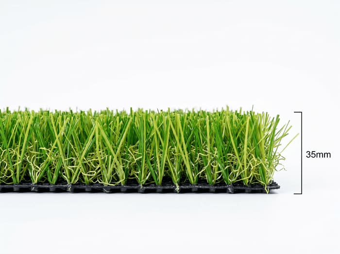 35mm artificial grass pile height sample