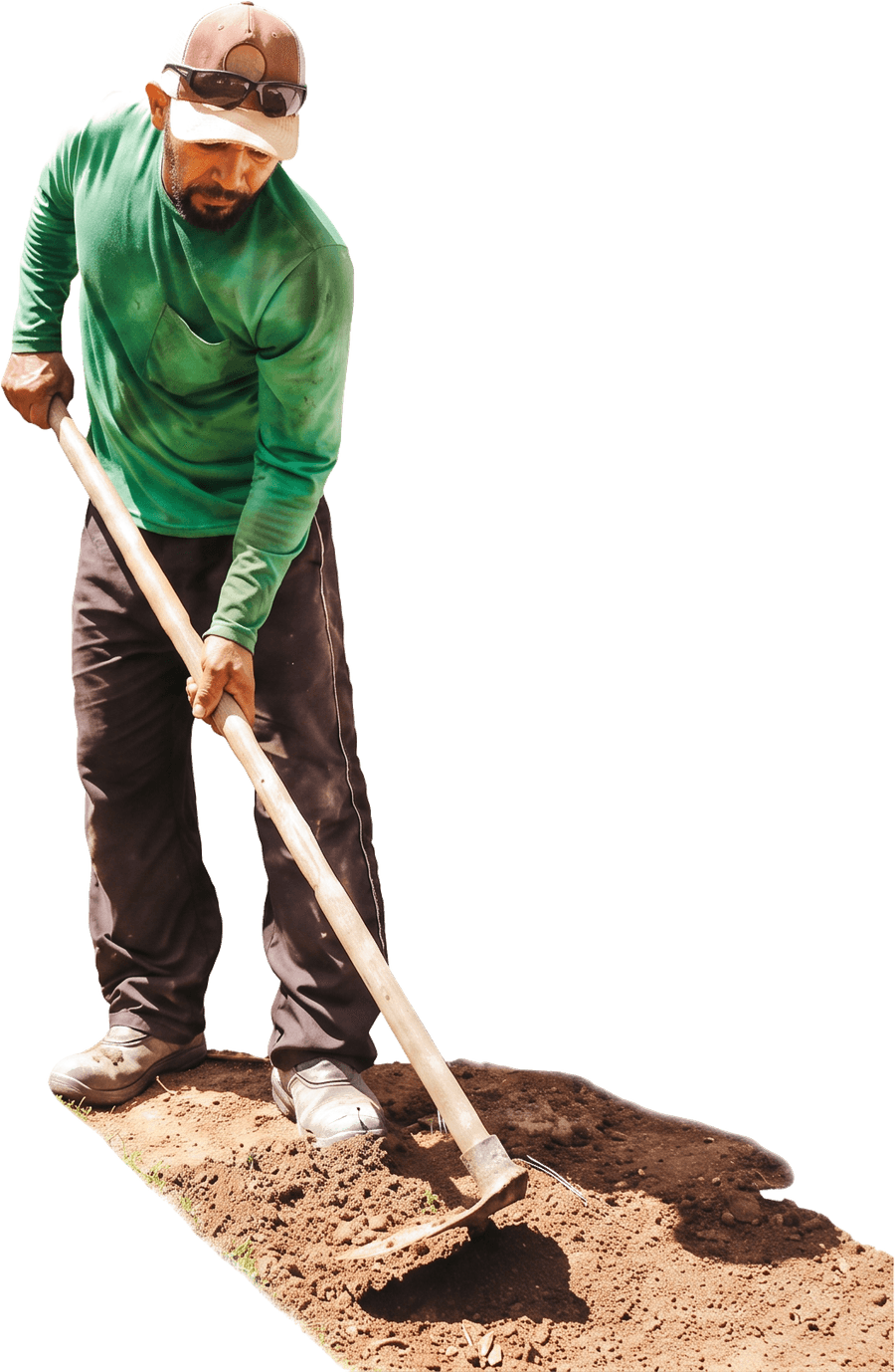ForeverGreenTurf installer at work